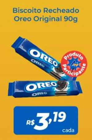 Atakarejo Biscoito Recheado Oreo Original 90g oferta