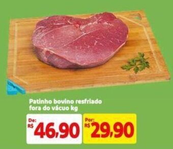 Extra Supermercado Patinho bovino resfriado fora do vácuo kg oferta