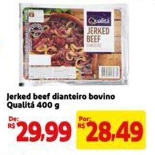 Extra Supermercado Jerked beef dianteiro bovino Qualitá 400 g oferta