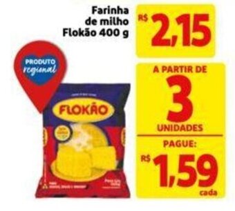 Extra Supermercado Farinha de milho Flokão 400 g oferta