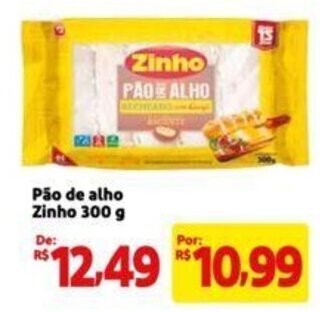 Extra Supermercado Pão de alho Zinho 300 g oferta