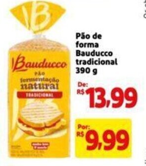 Pão de forma Bauducco tradicional 390g