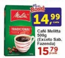 Rossi Supermercado Café Melitta 500g oferta