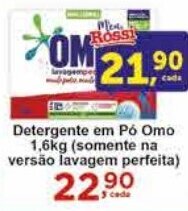 Rossi Supermercado Detergente em Pó Omo 1,6kg oferta