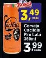 Cerveja Cacildis P.m Lata 350ml