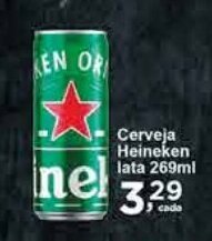 Rossi Supermercado Cerveja Heineken lata 269ml oferta