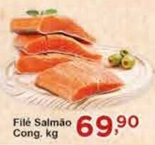 Rossi Supermercado Filé Salmão Cong. kg oferta
