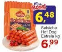 Rossi Supermercado Salsicha Hot Dog Estrela kg oferta