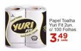 Rossi Supermercado Papel Toalha Yuri Fit 2un. c/ 100 Folhas oferta
