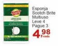 Rossi Supermercado Esponja Scotch Brite Multiuso Leve 4 Pague 3 oferta