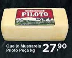 Rossi Supermercado Queijo Mussarela Piloto kg oferta