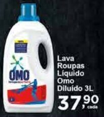 Rossi Supermercado Lava Roupas Liquido Omo Diluído 3L oferta