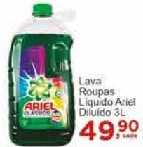 Rossi Supermercado Lava Roupas Liquido Ariel Diluido 3L oferta