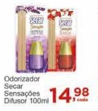 Rossi Supermercado Odorizador Secar Sensações Difusor 100ml oferta