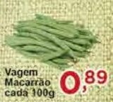 Rossi Supermercado Vagem Macarrão cada 100g oferta