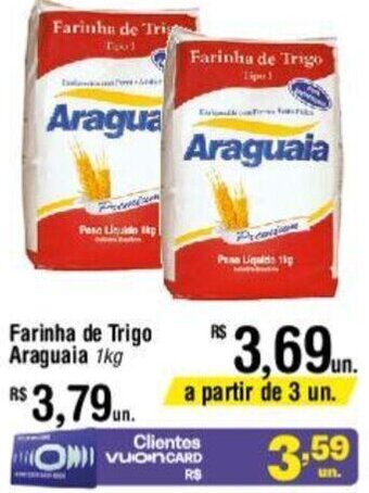 Fort Atacadista Farinha de Trigo Araguaia 1kg oferta