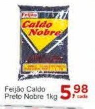 Rossi Supermercado Feijão Caldo Preto Nobre 1kg oferta