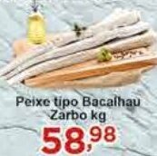 Rossi Supermercado Peixe tipo Bacalhau Zarbo kg oferta