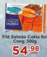 Rossi Supermercado Filé Salmão Costa Sul Cong, 500g oferta