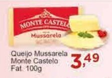 Rossi Supermercado Queijo Mussarela Monte Castelo Fat 100g oferta