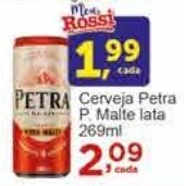 Rossi Supermercado Cerveja Petra P. Malte lata 269ml oferta