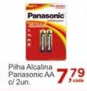 Pilha Alcalina Panasonic AA c/ 2un.