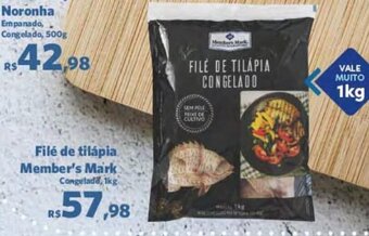 Sam's Club Filé de tilápia Member's Mark Congelado, 1kg oferta
