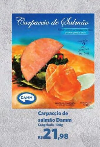 Carpaccio de salmão Damm Congelado, 100g