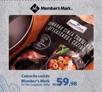 Sam's Club Camarão cozido Member's Mark 91/110, Congelado, 400g oferta