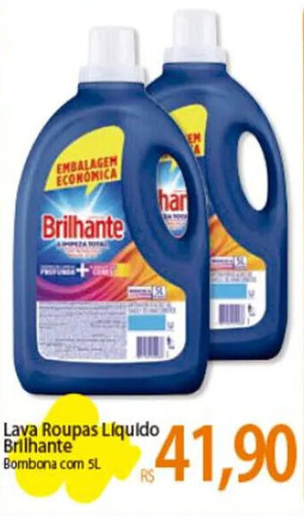 Atacadão Lava Roupas Líquido Brilhante Bombona com 5L oferta
