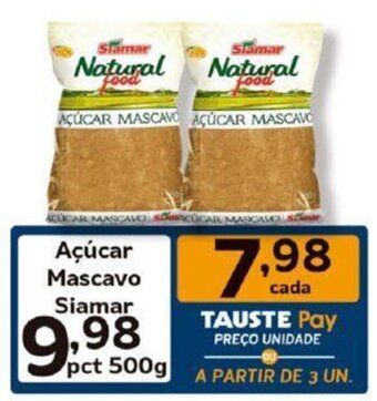Açúcar Mascavo Siamar pct 500g