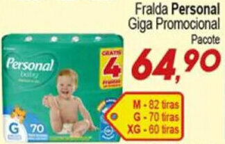Villefort Atacadista Fralda Personal Giga Promocional Pacote oferta
