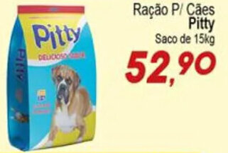 Ração P/ Cães Pitty Saco de 15kg