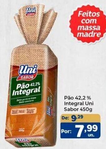 Confiança Supermercados Pão 42,2 % Integral Uni Sabor 450g oferta