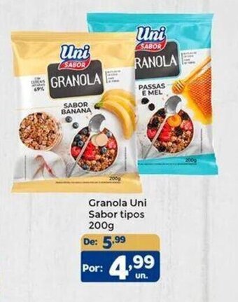 Granola Uni Sabor tipos 200g