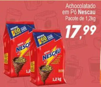 Villefort Atacadista Achocolatado em Pó Nescau Pacote de 1,2kg oferta