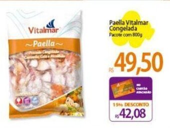 Paella Vitalmar Congelada Pacote com 800g
