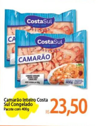 Atacadão Camarão Inteiro Costa Sul Congelado Pacote com 400g oferta