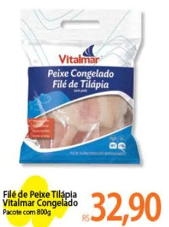 Atacadão Filé de Peixe Tilápia Vitalmar Congelado Pacote com 800g oferta