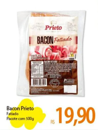 Atacadão Bacon Prieto Fatiado Pacote com 500g oferta