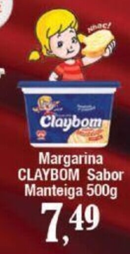 Margarina CLAYBOM Sabor Manteiga 500g