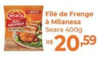 Supermercados Unidos Filé de Frango à Milanesa Seara 400g oferta