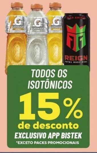 Bistek Supermercados TODOS OS ISOTÔNICOS oferta