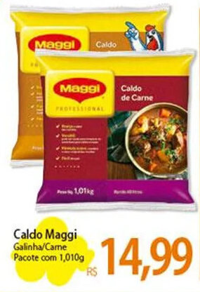 Atacadão Caldo Maggi Galinha/Came Pacote com 1,010g oferta