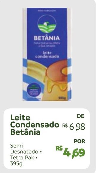 Hiperideal Supermercados Leite Condensado Betânia 395g oferta