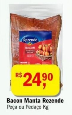 Ultrabox Bacon Manta Rezende Peça ou Pedaço Kg oferta