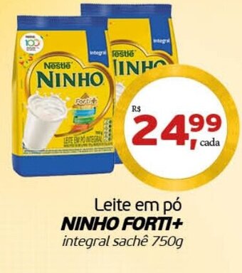 Cometa Supermercados Leite em po Ninho Forti+ integral sache 750g oferta