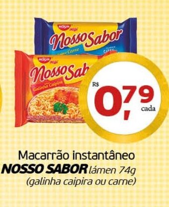 Cometa Supermercados Macarrao Instantaneo Nosso Sabor Lamen 74g oferta