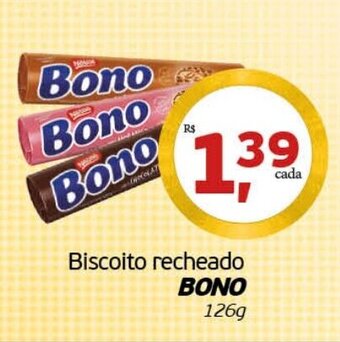 Cometa Supermercados Biscoito recheado Bono 126g oferta
