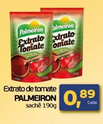 Cometa Supermercados Extrato de Tomate Palmeiron sache 190g oferta